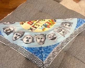 Incredible REAL 1991 Gianni Versace Silk Scarf Opera Balletto Teatro Cinema