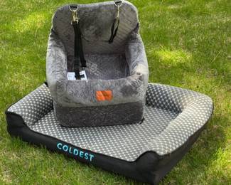 Doggie car seat and cushy bed