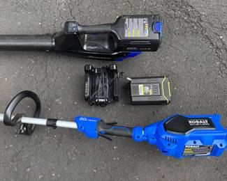 Kobalt battery weed whacker and leaf blower