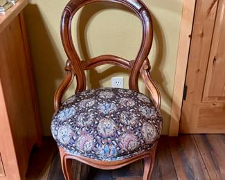African print seat - vintage chair
