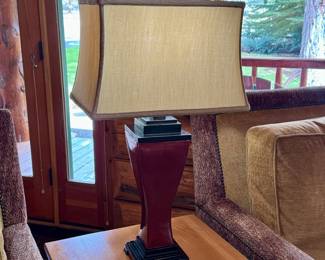 Pair of sturdy ceramic lamps