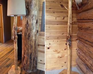 Juniper lamp and coat stand