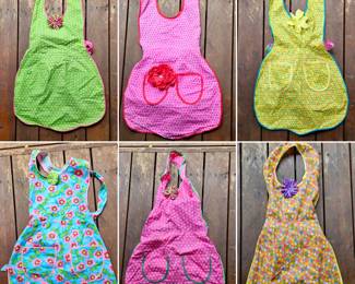 Colorful & fun handcrafted aprons
