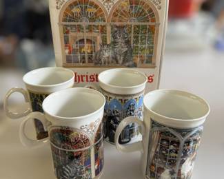 Natural Wonders "Christmas Cats" mug set