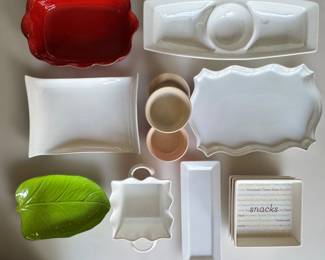 Nice assortment of serving/entertaining ware