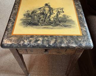 Indian rustic side table