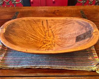 Large wooden bowl