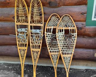 Cabin decor - excellent snowshoes