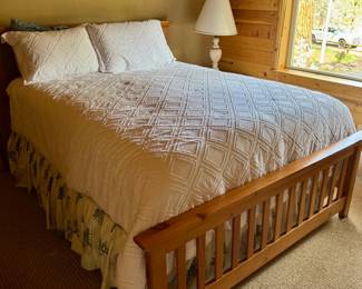 Queen bed frame & mattress set
