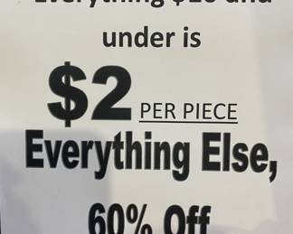 2 buck 60 off