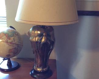 Tyndale Frederick Cooper of Chicago 3 face elephant lamp