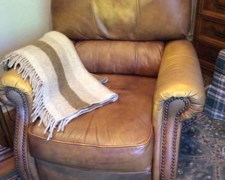 Leather recliner