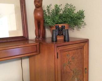 Large wooden cat