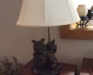 Foo dog lamp