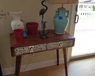 Mid-century marvelous two-drawer desk