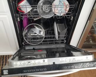 Kenmore dishwasher with stainless steel interior
