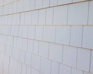 Cedar Impressions siding - gray
