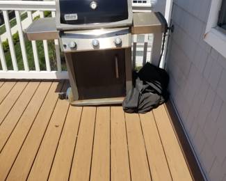 Weber grill; Trex decking