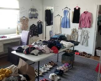 Extensive amount of women's clothing and shoes - junior and small