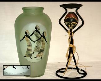 Super Glass Co Signed Vase