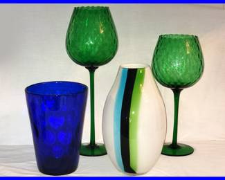 Empoli and Other NIce Modernist Glass Pcs