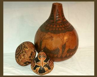 Attractive Decorated Gourds