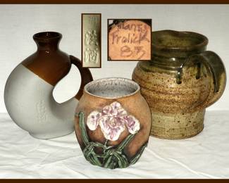 Marked Pottery including Marty Frolick