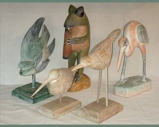 Cute Painted Wooden Critters