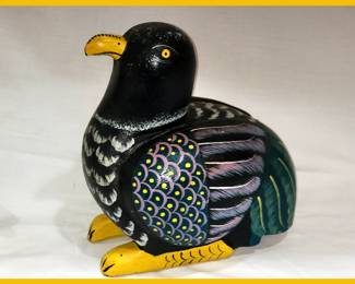 Hand Painted Folk Art Bird