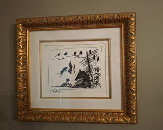 Picasso Lithograph (w/Authentication Certificate & Bill of Sales)