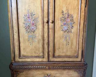 Hand Painted French Inspired Armoire