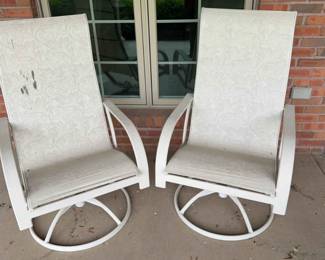 Ivory Sling Rocker and Swivel Chairs