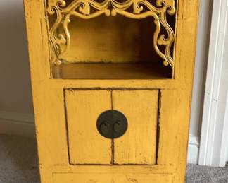 Vintage Yellow Accent Table