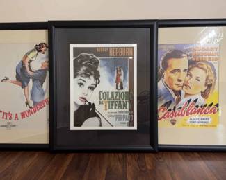 Movie Memorabilia Classics 40 50s Framed and Matted Prints
