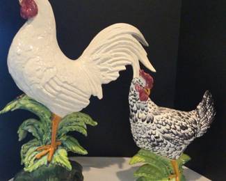 05 Intrada Italy 31 18 Decorative Ceramic Roosters