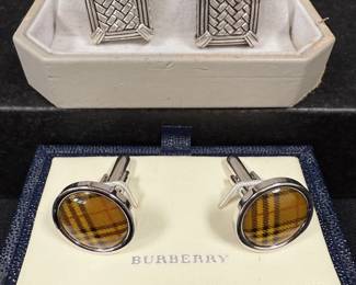 Scott Kay and Burberry Cufflinks