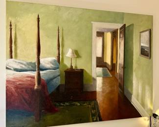 Gayle Stott Lowry "Absence...Presence" Oil on Canvas 36" by 48".