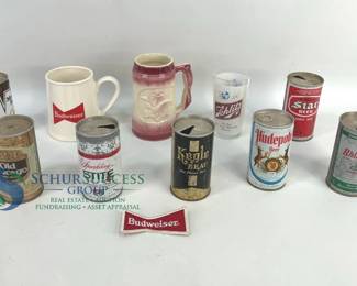 Vintage Collectible Beer Cans & Mugs