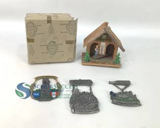 Toggili German Weather House and Volksmarch Medals