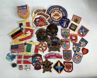 Diverse Collection of Patches and Pins