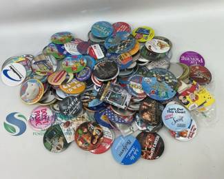 Assorted Pinback Button Collection