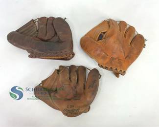 Vintage Rawlings Baseball Gloves