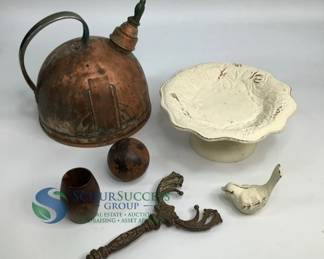 Vintage Copper Tea Kettle & More