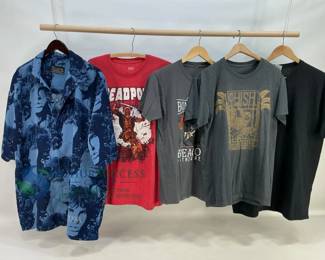 Marvel Deadpool, Phish Miami NYE, Joe Bonamassa and The Doors T Shirt