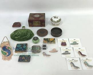 Vintage Collection of Trinket Boxes, Change Purses and More