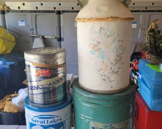 Antique Milk Can Cooking Oil Can