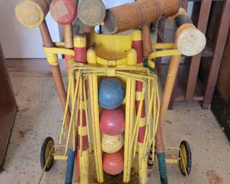 Antique Croquet Set