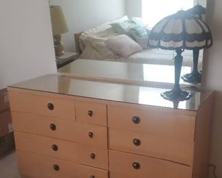 MCM Dresser With Mirror And Contents