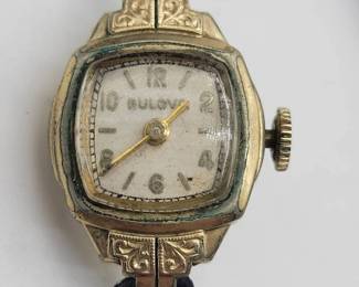 002 Bulova 10K Rolled Gold Plate Ladys Wrist Watch