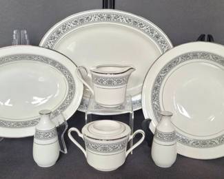 Noritake Prelude China Serving Pieces Salt Pepper Bowls Platter Creamer Sugar SP Shaker